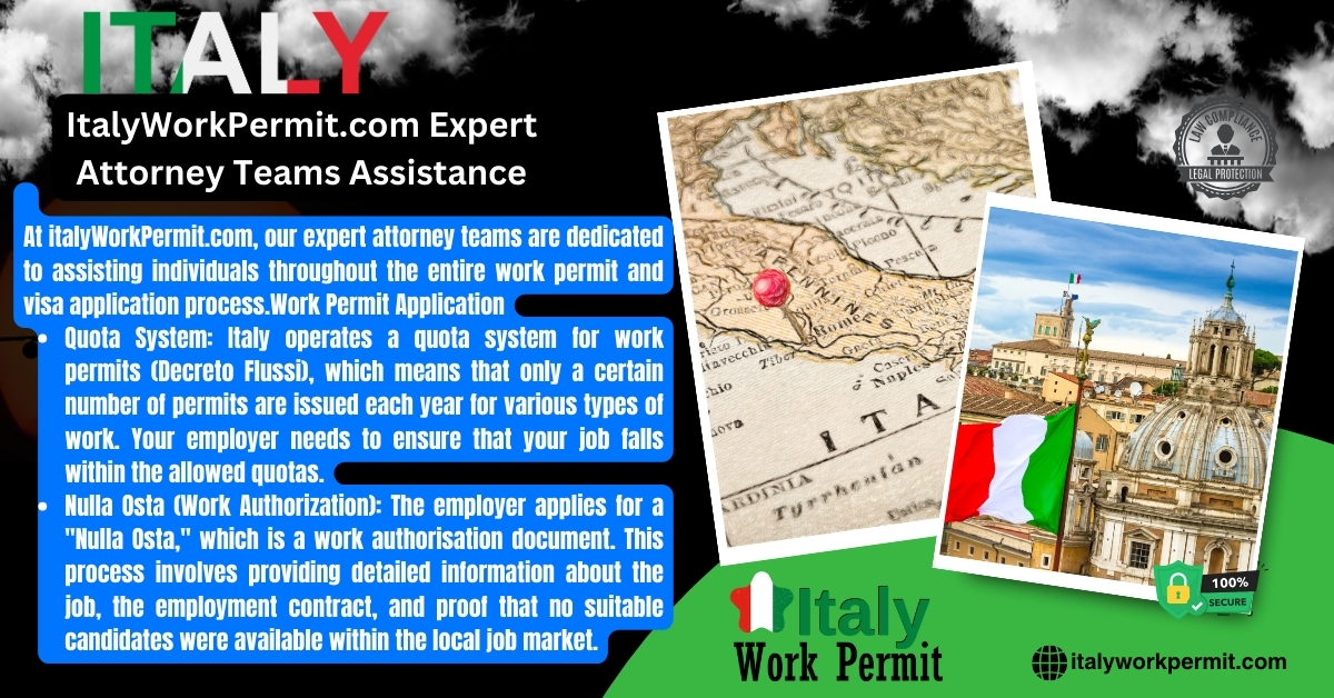 How to Apply for a Work Permit, Student Visa, Business Visa, Investor Visa, and Resident Card Visa from Lebanon to Italy?